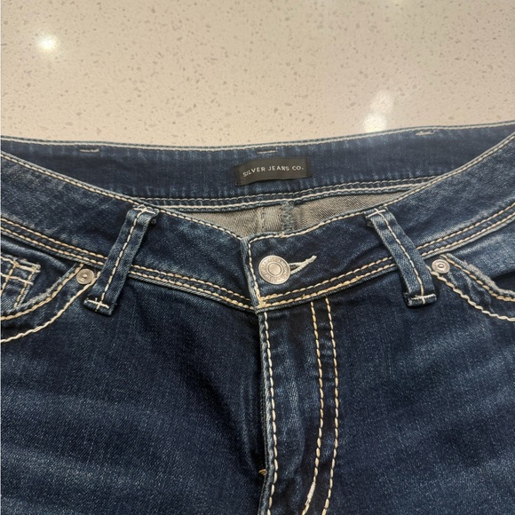 Silver Jeans Co Suki Bootcut Jeans Womens 32x34 Dark Wash Mid Rise Stretch - Picture 5 of 6